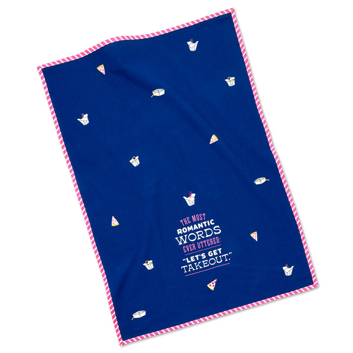 Hallmark : Let's Get Takeout Tea Towel, 18x26