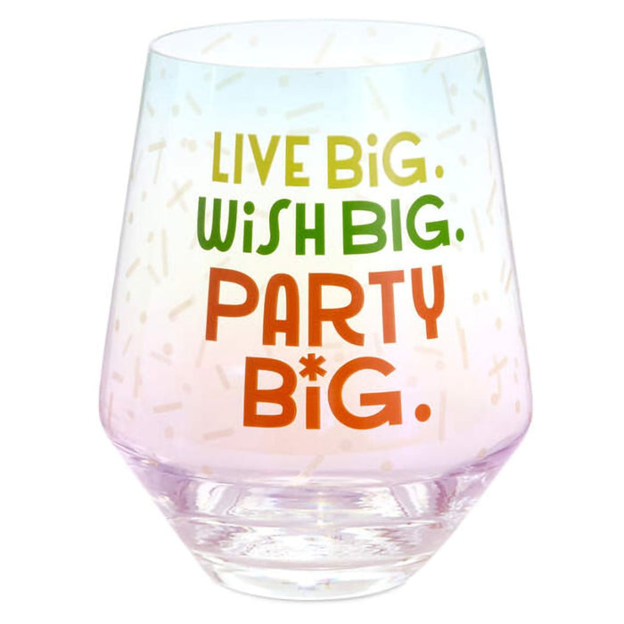 Hallmark : Live Big Jumbo Stemless Wine Glass, 43 oz. - Hallmark : Live Big Jumbo Stemless Wine Glass, 43 oz.