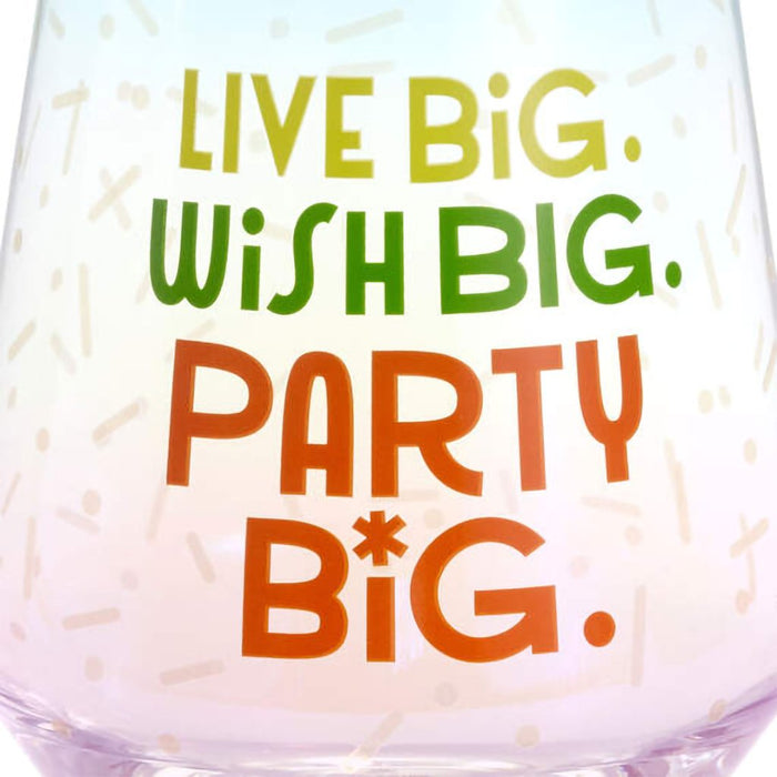 Hallmark : Live Big Jumbo Stemless Wine Glass, 43 oz. - Hallmark : Live Big Jumbo Stemless Wine Glass, 43 oz.