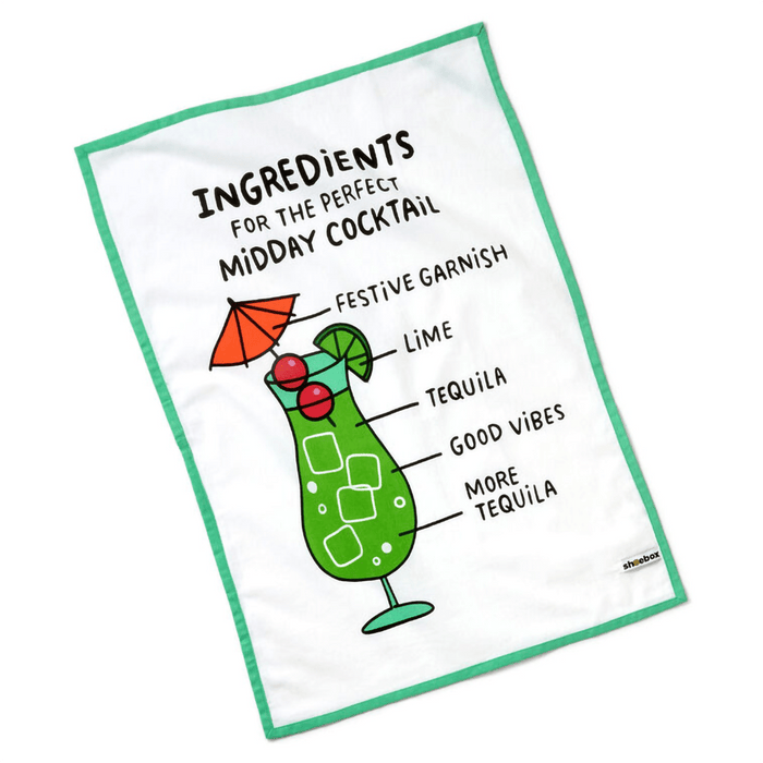Hallmark : Midday Cocktail Funny Tea Towel, 18x26 - Hallmark : Midday Cocktail Funny Tea Towel, 18x26