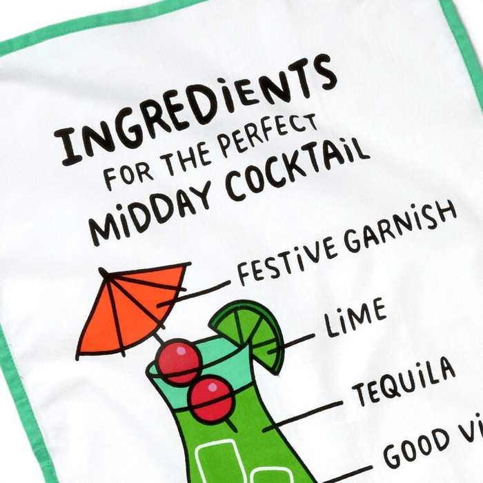 Hallmark : Midday Cocktail Funny Tea Towel, 18x26 - Hallmark : Midday Cocktail Funny Tea Towel, 18x26