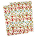 Hallmark : Nostalgic Winter Icons Round Christmas Seals, 2 Sheets