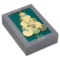 Gold Christmas tree ornament in a gray box with 'Hallmark' branding