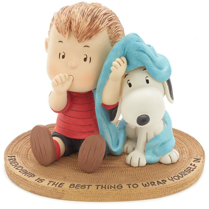 "Hallmark : Peanuts® Linus and Snoopy Wrapped in Friendship Mini Figurine, 3.88\" -"
