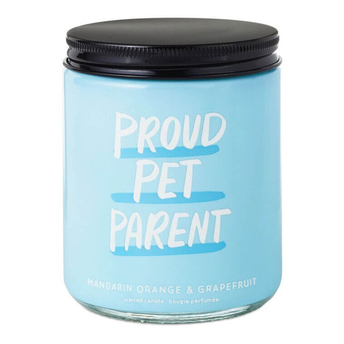 Hallmark : Proud Pet Parent Mandarin Orange and Grapefruit Scented Jar Candle, 7 oz.