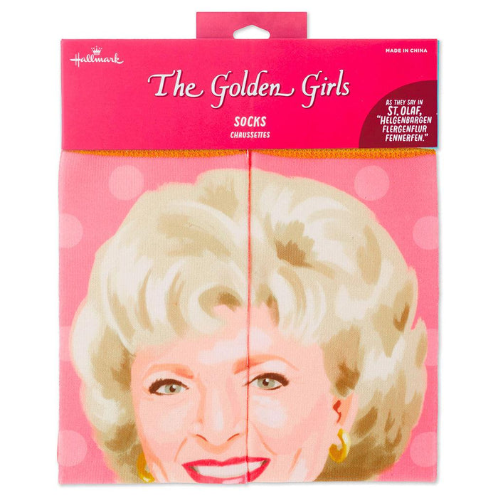 "Hallmark : Rose The Golden Girls St. Olaf Novelty Crew Socks -"
