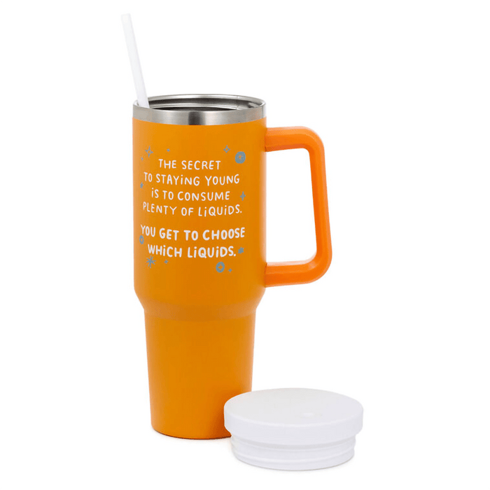 Hallmark : Secret to Staying Young Insulated Travel Cup With Handle, 42 oz. - Hallmark : Secret to Staying Young Insulated Travel Cup With Handle, 42 oz.