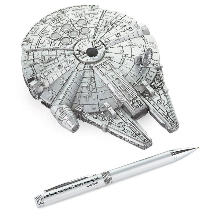 "Hallmark : Star Wars™ Millennium Falcon™ Desk Accessory With Pen -"