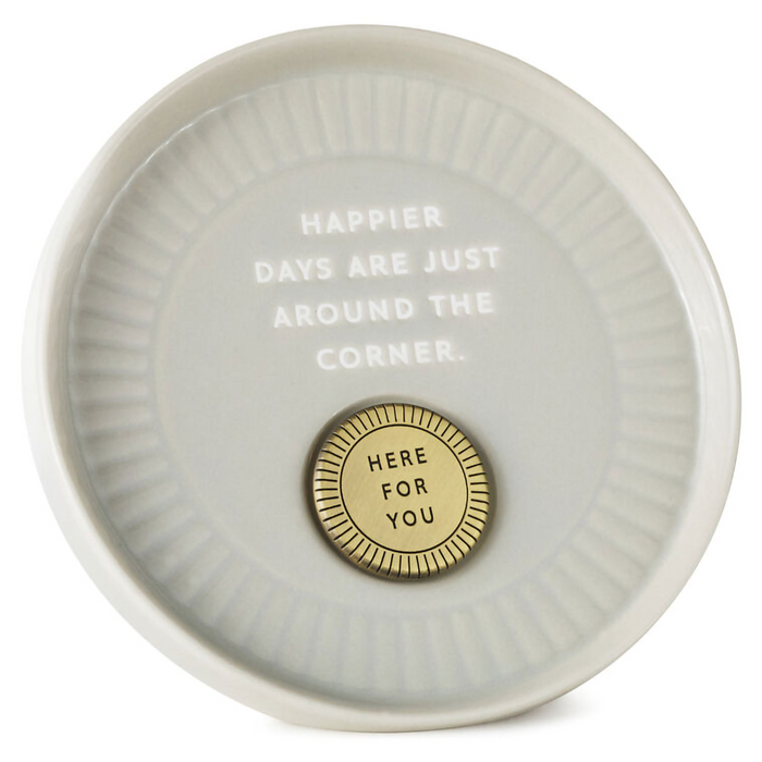 Hallmark : Sun and Rays Round Trinket Dish With Token