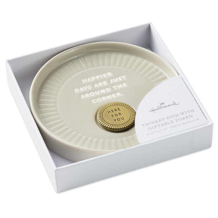 Hallmark : Sun and Rays Round Trinket Dish With Token