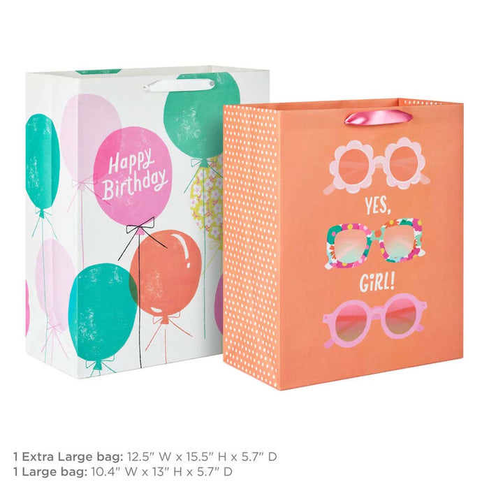 Hallmark : Sunglasses and Balloons 2-Pack Birthday Gift Bag Bundle. Shop in-store at Annie's Hallmark locations in Londonderry and Salem, NH, or explore our full selection online.