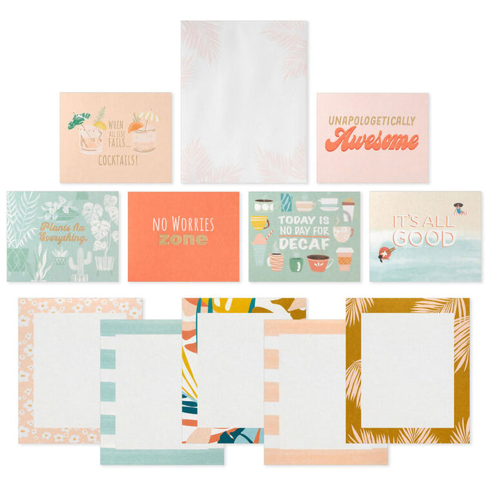 Hallmark : Tropical Garden Memo Cube With Note Pads and Note Cards - Shop in-store at Annie's Hallmark locations, or explore our full selection online.
