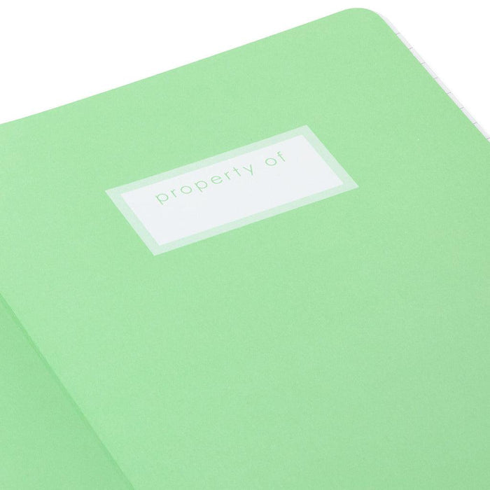"Hallmark : Turquoise Faux Leather Notebook With Pen -"