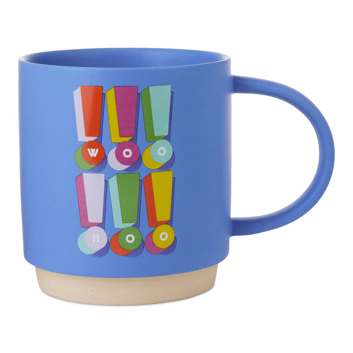 Hallmark : Woo Hoo Exclamation Points Mug, 16 oz. - Hallmark : Woo Hoo Exclamation Points Mug, 16 oz.