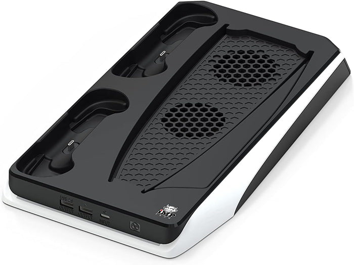 Imp Gaming DLX Twin Charging Tower Inc Cooling Fans & Game Storage Stand –