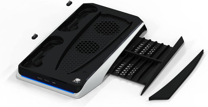 Imp Gaming DLX Twin Charging Tower Inc Cooling Fans & Game Storage Stand –