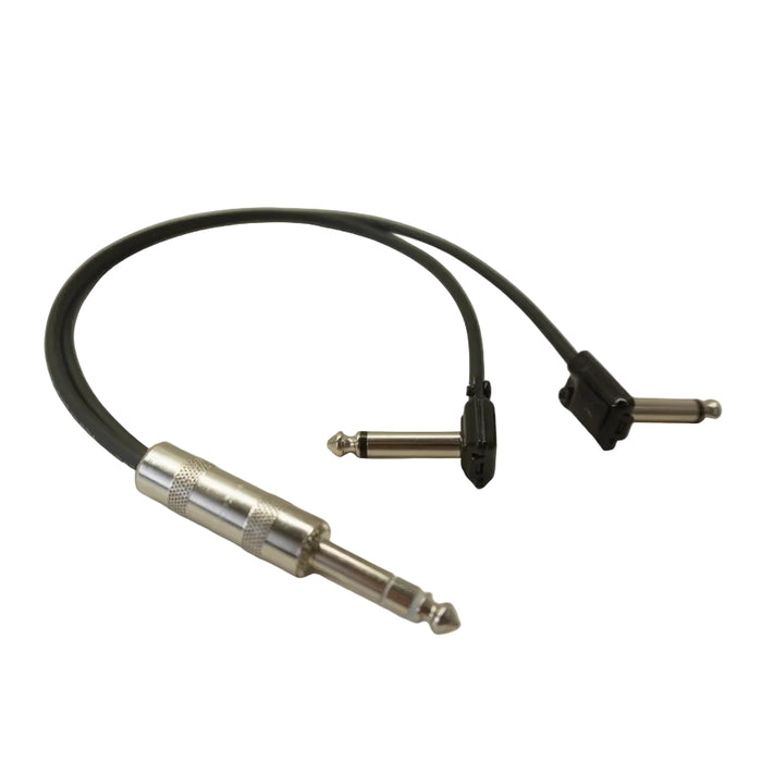 Dual Mono to TRS Straight Pedalboard Patch Cable