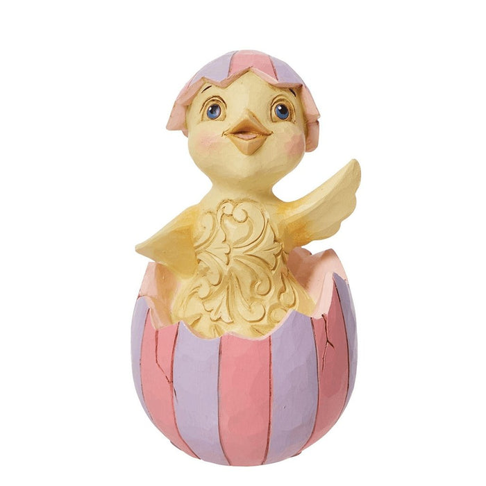 "Jim Shore : Easter Chick In Egg Mini -"