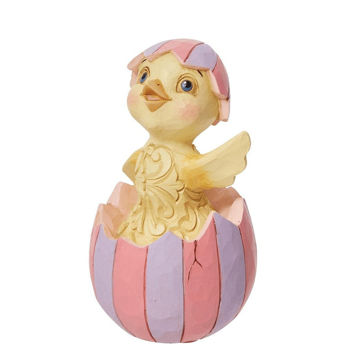"Jim Shore : Easter Chick In Egg Mini -"