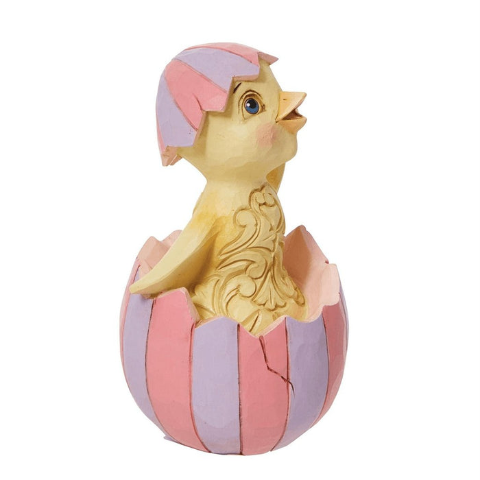 "Jim Shore : Easter Chick In Egg Mini -"