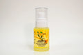 Bottle of biological olive oil on a white background