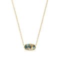 Kendra Scott : Elisa Gold Pendant Necklace in Abalone Shell - Kendra Scott : Elisa Gold Pendant Necklace in Abalone Shell