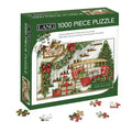 Boxed Lang 1000 piece puzzle with Christmas-themed design