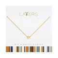 "Center Court : Gold Heart Layers Necklace - Center Court : Gold Heart Layers Necklace"