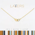 Center Court: Gold Links Layers Necklace - Center Court: Gold Links Layers Necklace