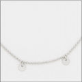 "Center Court : Silver Decorative Disc Layers Necklace - Center Court : Silver Decorative Disc Layers Necklace"