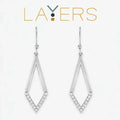 Stunning diamond-studded earrings showcasing a refined design.