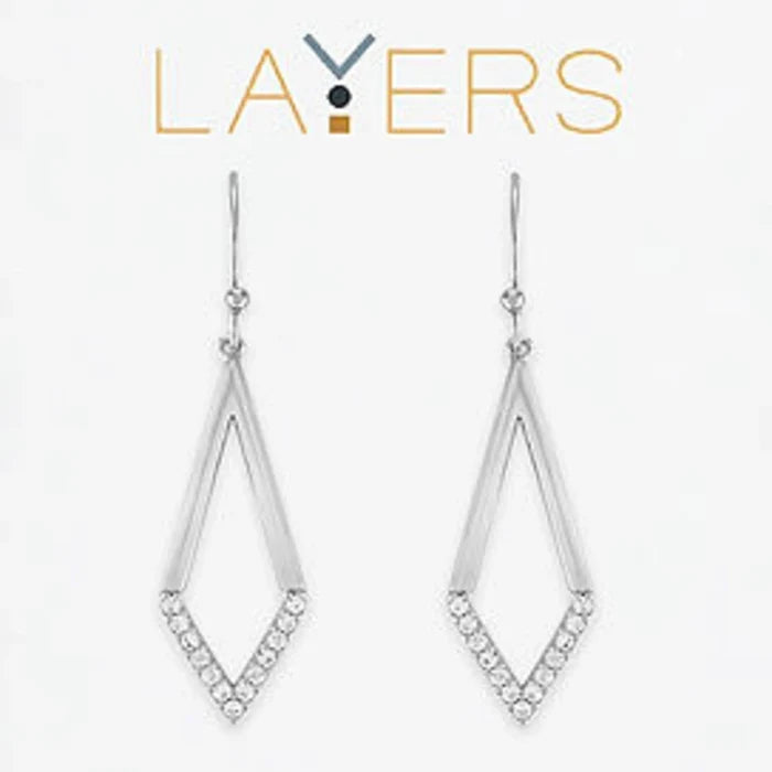 Stunning diamond-studded earrings showcasing a refined design.