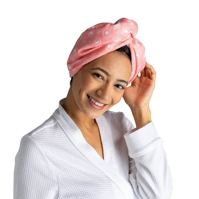 "DM Merchandising : Lemon Lavender Plot Twist Microfiber Turbo Towel - DM Merchandising : Lemon Lavender Plot Twist Microfiber Turbo Towel"