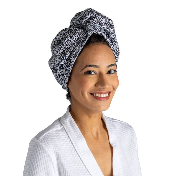"DM Merchandising : Lemon Lavender Plot Twist Microfiber Turbo Towel - DM Merchandising : Lemon Lavender Plot Twist Microfiber Turbo Towel"