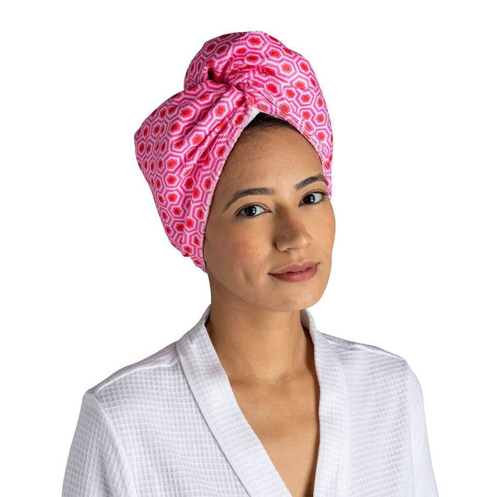 "DM Merchandising : Lemon Lavender Plot Twist Microfiber Turbo Towel - DM Merchandising : Lemon Lavender Plot Twist Microfiber Turbo Towel"