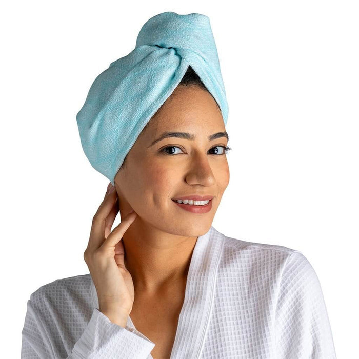 "DM Merchandising : Lemon Lavender Plot Twist Microfiber Turbo Towel - DM Merchandising : Lemon Lavender Plot Twist Microfiber Turbo Towel"