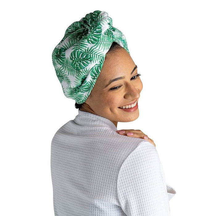 "DM Merchandising : Lemon Lavender Plot Twist Microfiber Turbo Towel - DM Merchandising : Lemon Lavender Plot Twist Microfiber Turbo Towel"