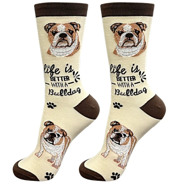 "Life Is Better With A Bulldog Unisex Socks - Life Is Better With A Bulldog Unisex Socks"