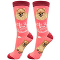 "Life Is Better With A Pomeranian Unisex Socks - Life Is Better With A Pomeranian Unisex Socks"