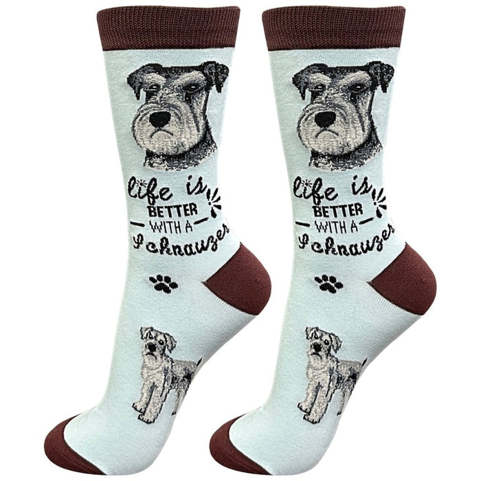 "Life Is Better With A Schnauzer Unisex Socks - Life Is Better With A Schnauzer Unisex Socks"