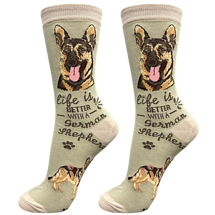 "Life Is Better With A German Shepherd Unisex Socks - Life Is Better With A German Shepherd Unisex Socks"