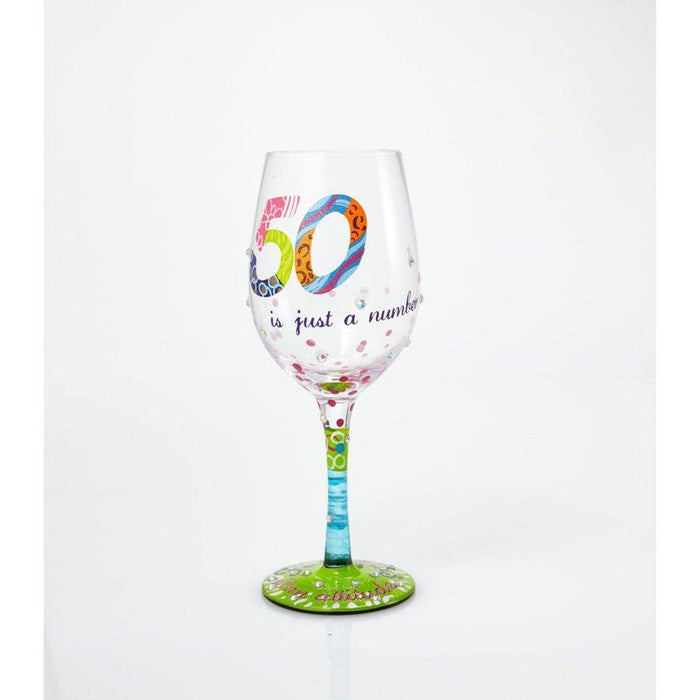 "Lolita : Wine Glass - 50 Is Just a Number at Annie's Hallmark"