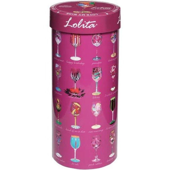 "Lolita Always a Bridesmaid Wine Glass, 9\" -"