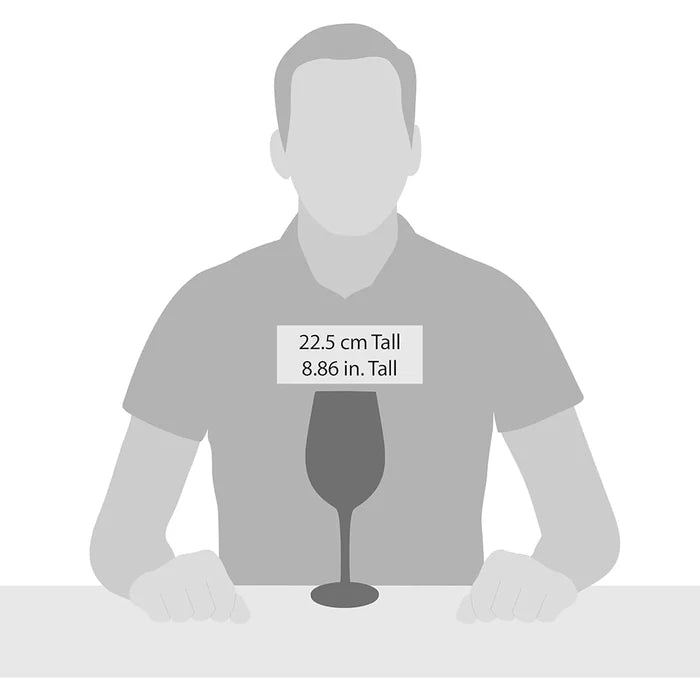 Placeholder image with a person and a wine glass for size reference