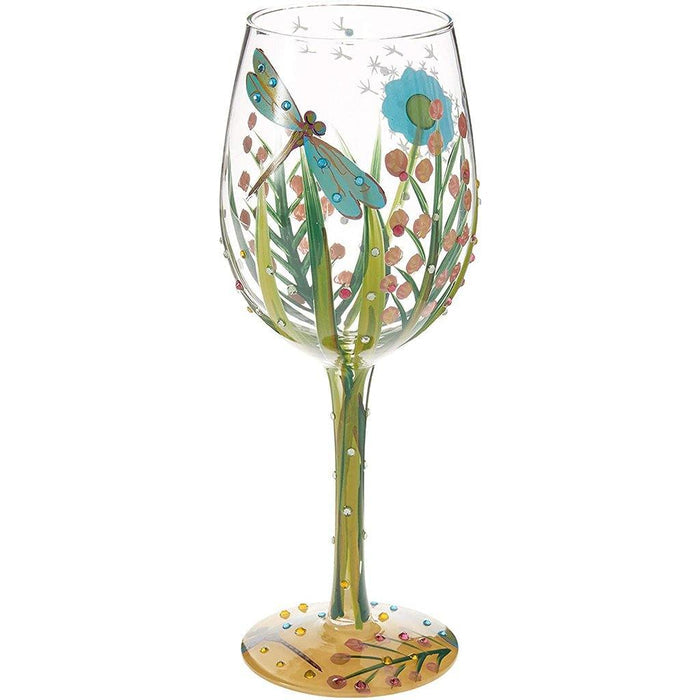 Dragonfly" wine glass from Designs by Lolita