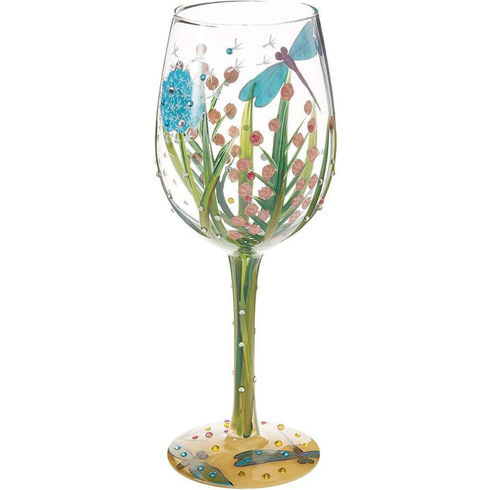 Dragonfly" wine glass from Designs by Lolita