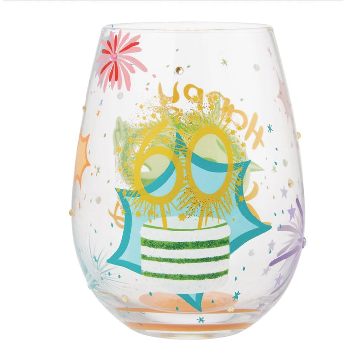 Lolita : Happy 60th Stemless Wine Glass at Annie's Hallmark