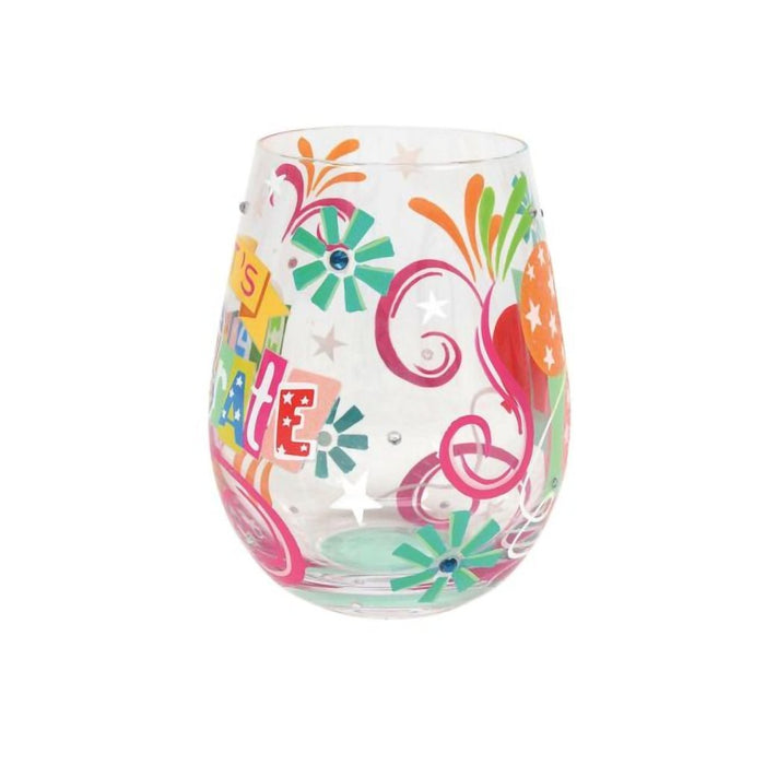 Lolita : Let's Celebrate Stemless Wine Glass at Annie's Hallmark