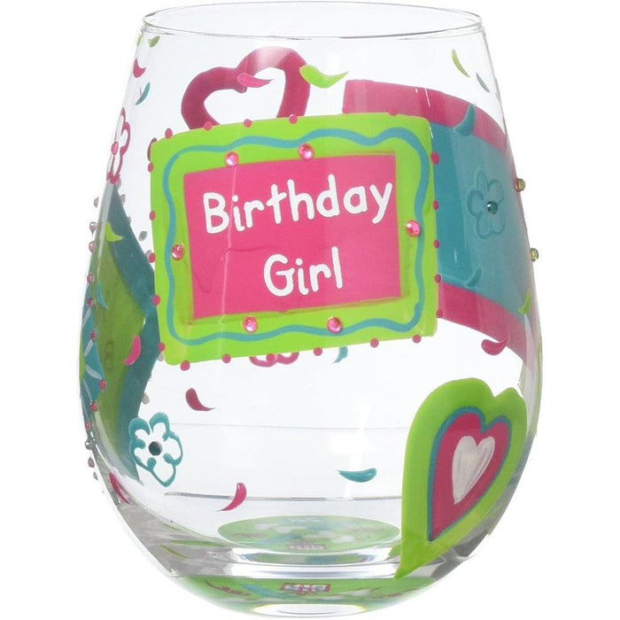 "Lolita : Stemless Glass Birthday Girl -"