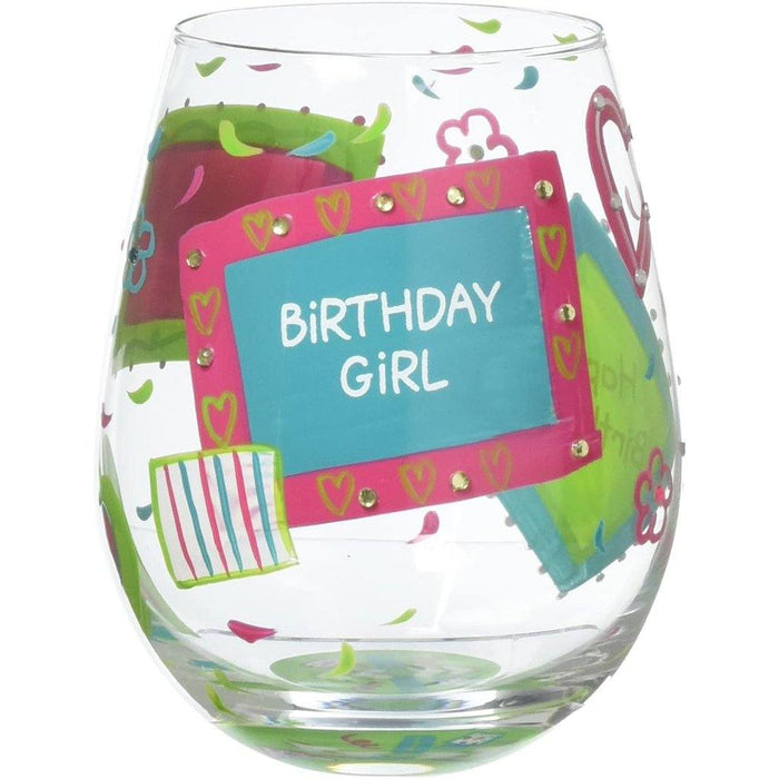 "Lolita : Stemless Glass Birthday Girl -"
